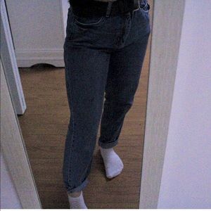 High-rise mom jeans